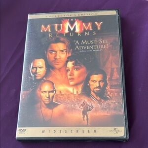 Universal The Mummy Returns DVD — Red & Gold Artwork